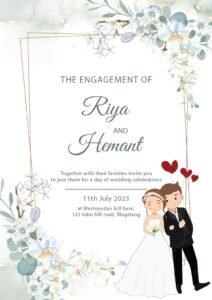 Engagement Invitation Card Design