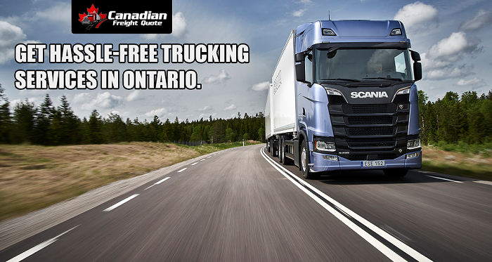 Get hassle-free trucking services in Ontario