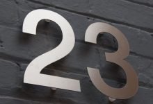 Stainless Door Numbers