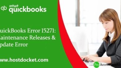 QuickBooks Error 15271 Maintenance Releases Update Error 1