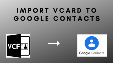 import vcard to google contacts