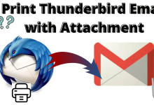 print thunderbird email with attachment